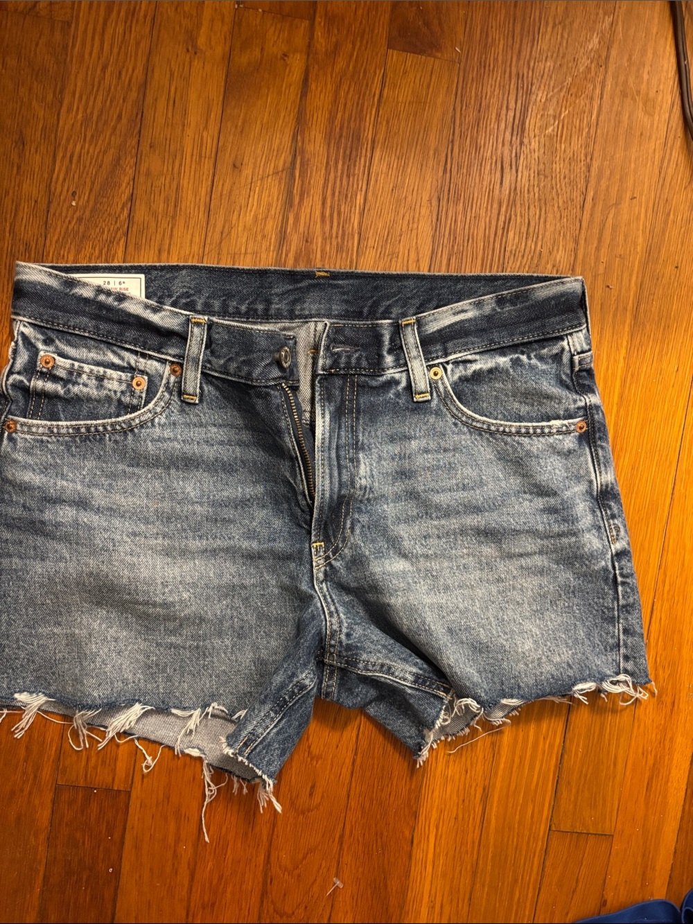 GAP Distressed Light Blue Denim Cutoff Shorts